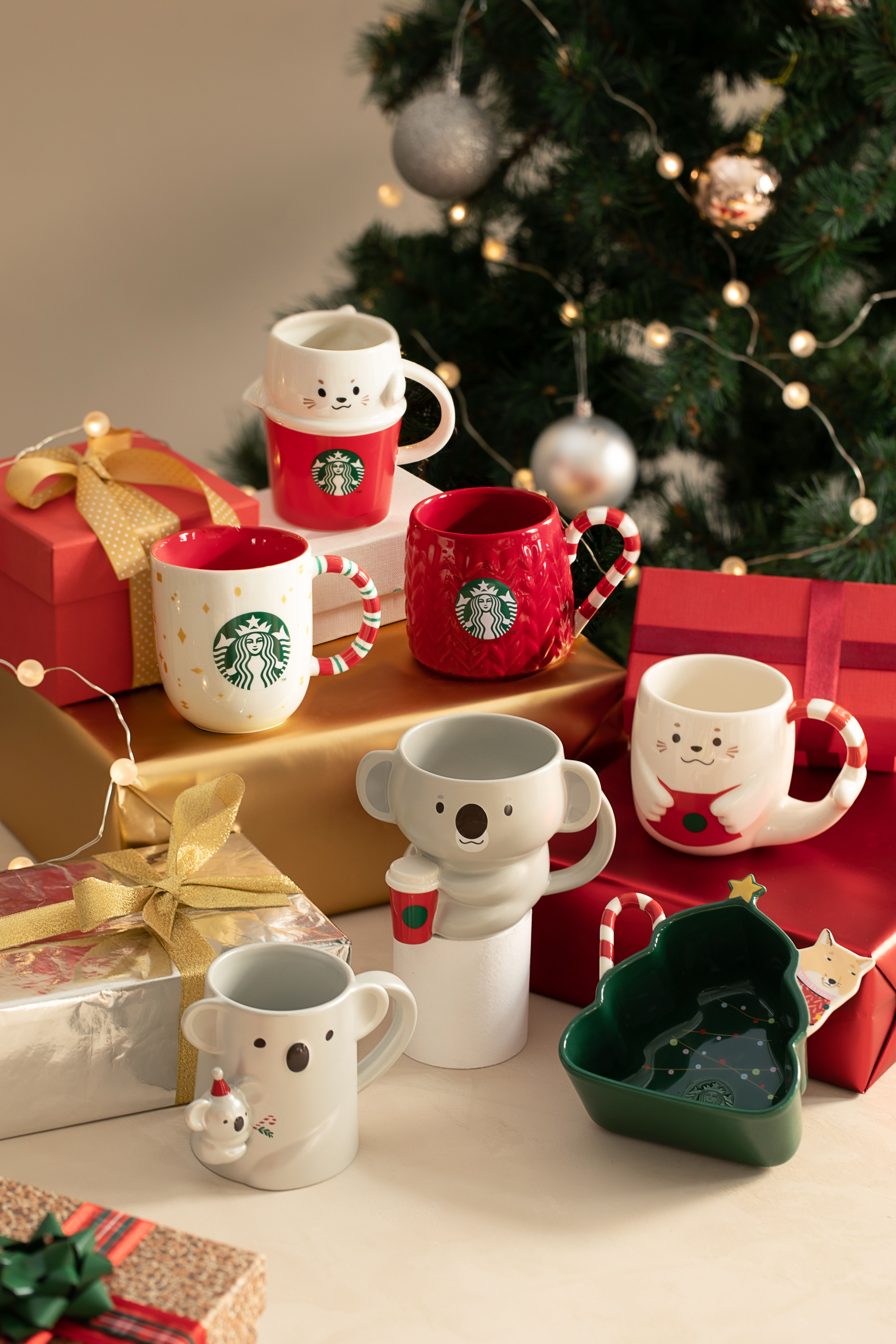 ▲耶誕咖啡商品。（圖／星巴克、雀巢、詩特莉、Nespresso提供）