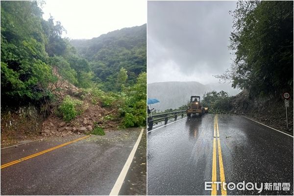 ▲▼宜蘭蘇花公路土石坍方。（圖／記者游芳男翻攝）