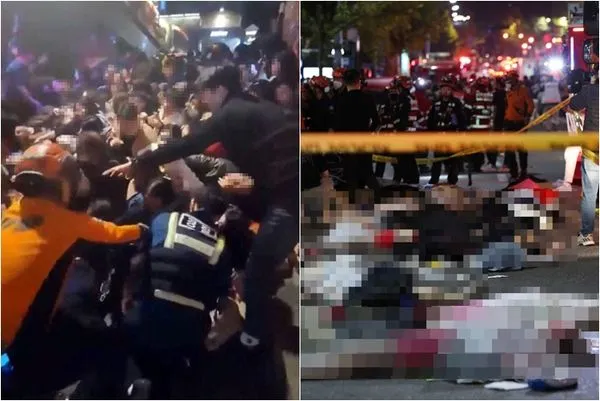 ▲▼ 南韓首爾梨泰院29日發生嚴重推擠踩踏事件。（圖／路透）