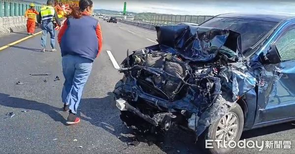 ▲▼國道三號北上136公里處事故。（圖／記者蔡文淵翻攝）