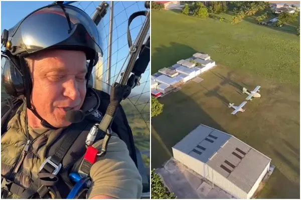 ▲佛州男子玩滑翔傘時救人一命。（圖／翻攝instagram@cristianopiquet）
