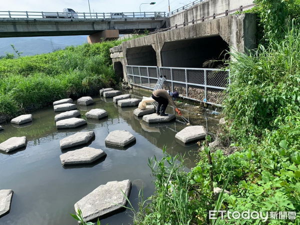 ▲台東縣攔除河面垃圾約270餘公斤。（圖／記者楊漢聲翻攝）