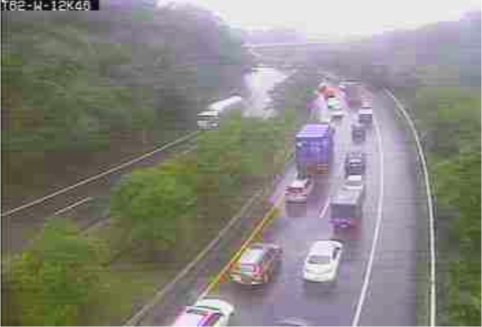 ▲▼國一南下紫爆。（圖／翻攝1968高公局網站）