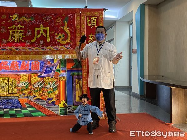▲全台首次傀儡戲與布袋戲同台，全新的戲劇《閻君膽》，將於11月5日晚上7時30分，在台南市大觀音亭暨祀典興濟宮廟埕演出。（圖／記者林悅翻攝，下同）