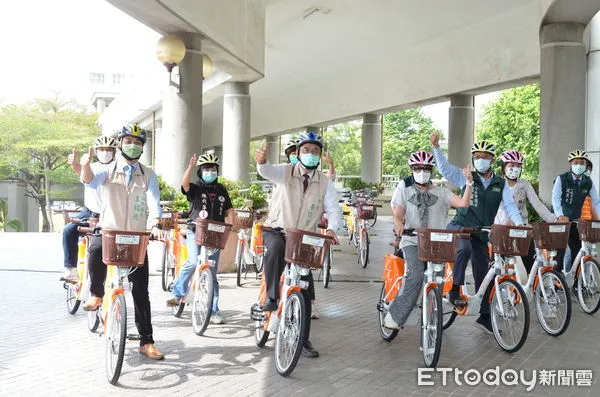 ▲台南市公共自行車2023年營運模式引進微笑單車YouBike2.0系統，3日由市長黃偉哲主持新品開箱發表會，正式將YouBike2.0介紹給市民。（圖／記者林悅翻攝，下同）