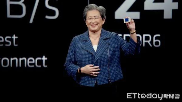 ▲▼AMD董事長暨執行長蘇姿丰首度展示全球首款採用AMD小晶片設計的AMD RDNA 3架構。（圖／AMD提供）