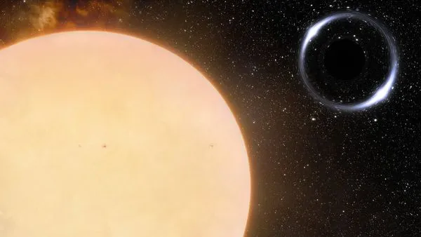 ▲▼ 天文學家發現目前離地球最近的黑洞。（圖／取自NOIRLab）