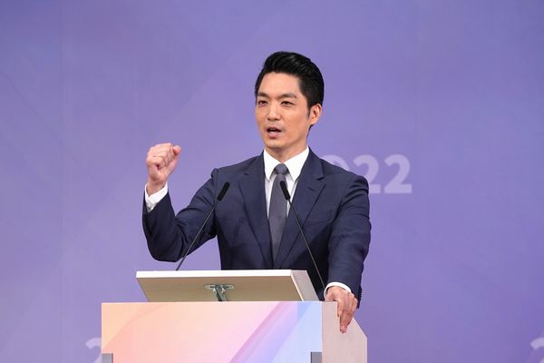 ▲▼台北市長候選人電視辯論會-蔣萬安、陳時中、黃珊珊。（圖／台北市長候選人電視辯論會主辦方提供）