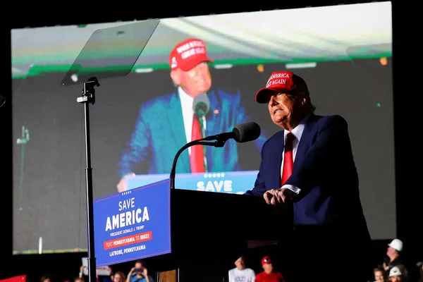 ▲▼  期中選舉在即，川普赴賓州輔選。（圖／路透）