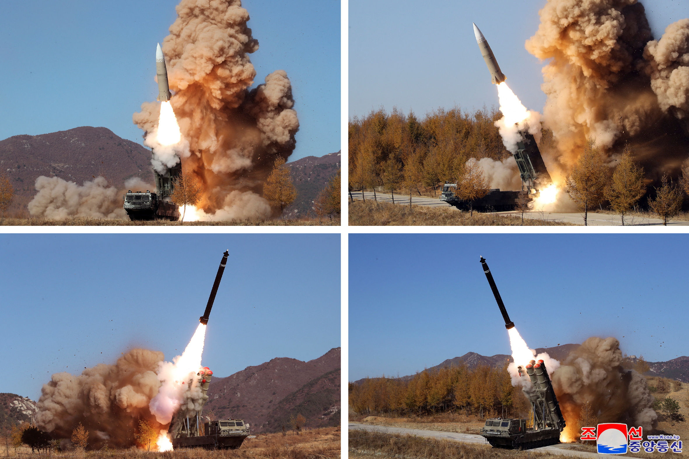 ▲▼北韓近日釋出試射飛彈畫面。（圖／路透）