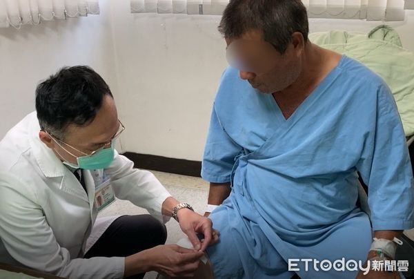 ▲茶農腳軟無力被迫暫停農作，醫師以人工膝關節置換幫助擺脫疼痛。（圖／衛福部南投醫院提供）