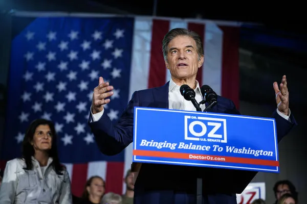 ▲▼紐約名醫奧茲（Mehmet Oz）以共和黨候選人身分，角逐賓州聯邦參議員。（圖／達志影像／美聯社）