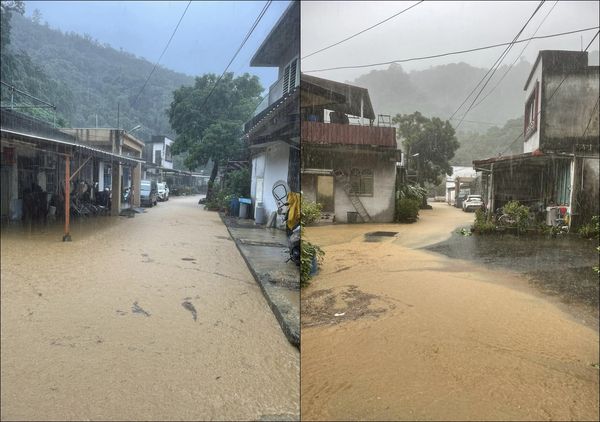 ▲▼瞬間暴雨淹水 宜蘭蘇澳永春里一度水深及腰。（圖／翻攝自里長張盛國臉書）