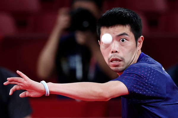 ▲▼2022台灣新聞攝影展。體育新聞類 第一名。桌球選手莊智淵。（圖／台灣新聞攝影協會提供／余承翰攝）