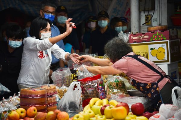 ▲▼ 國民黨,柯志恩,三民區,金獅湖,2022九合一大選,2022高雄市長。（圖／柯志恩競選辦公室提供）