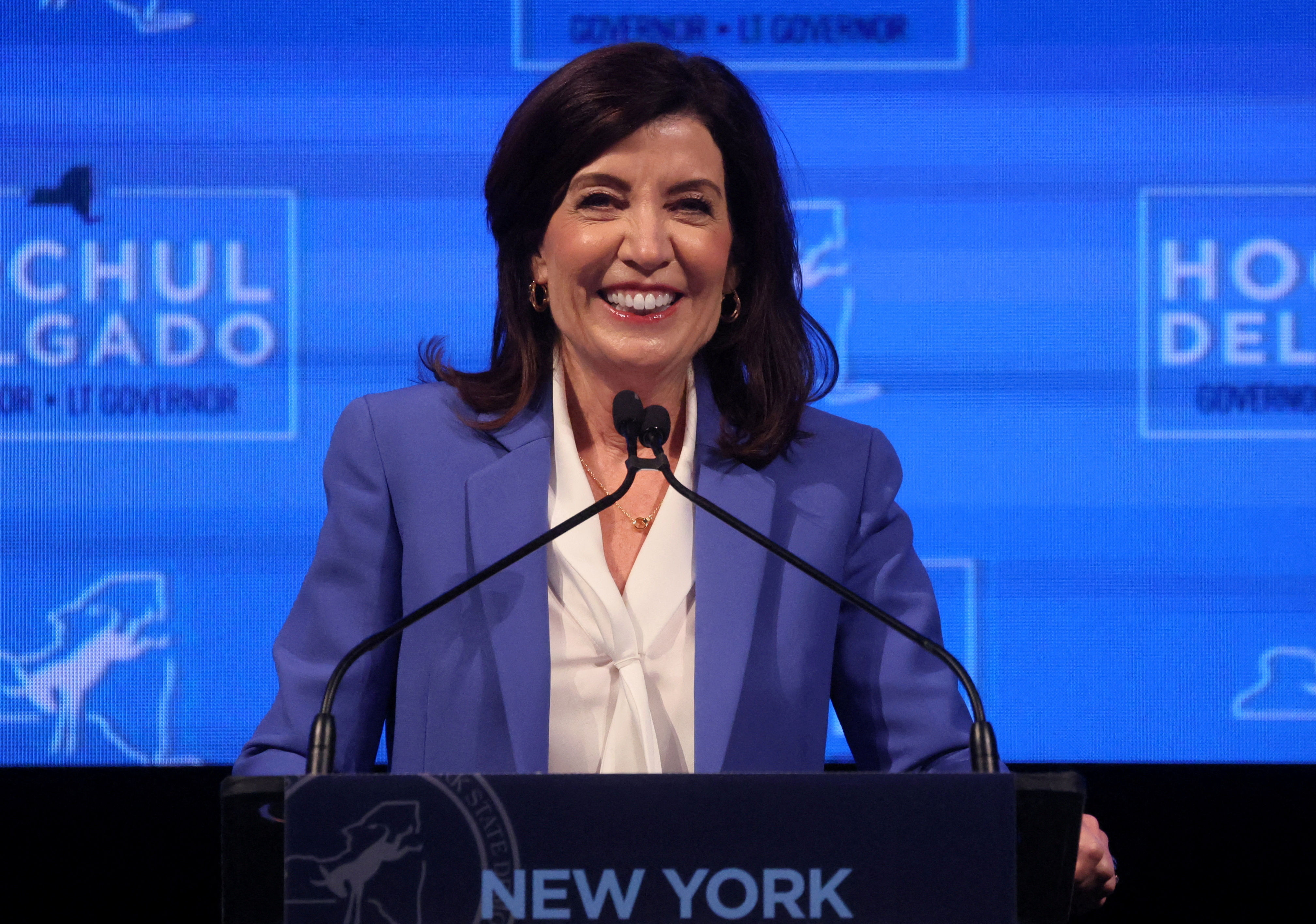 ▲▼ 紐約州長侯可（Kathy Hochul）。（圖／路透）