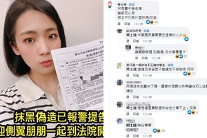 「62萬粉專」上車偷酸！徐巧芯火速提告沒點名他　留言曝光