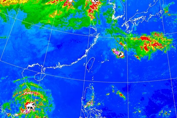 ▲▼11/12上午衛星雲圖 。（圖／氣象局）