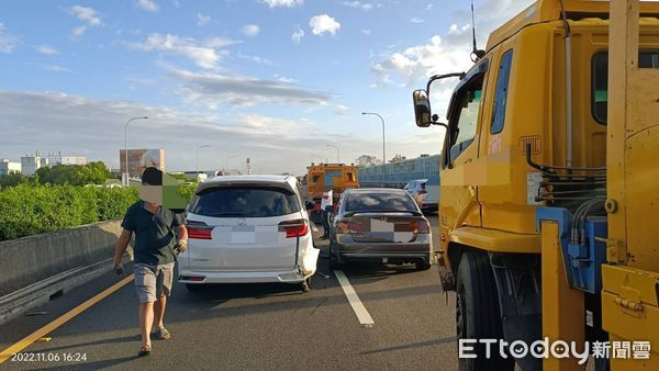 ▲國道199K彰化路段車禍。（圖／民眾提供）