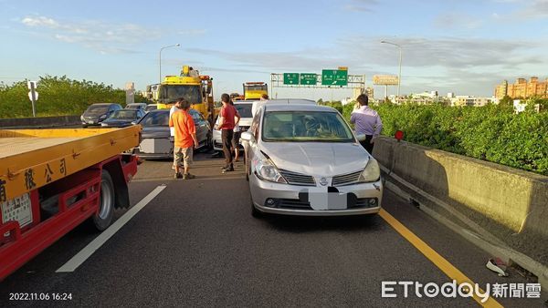 ▲國道199K彰化路段車禍。（圖／民眾提供）