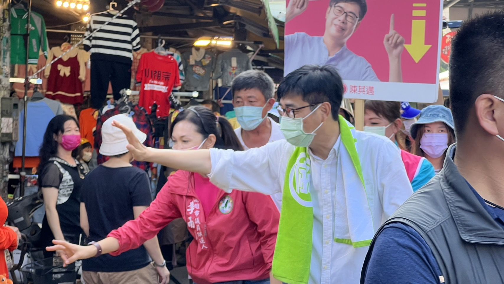 ▲▼搶救綠營邊緣候選人！陳其邁明起連2天陪車掃。（圖／陳其邁競選總部提供）