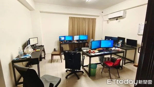 ▲▼ 嘉義市警方清樓破獲詐騙機房 。（圖／記者翁伊森翻攝）