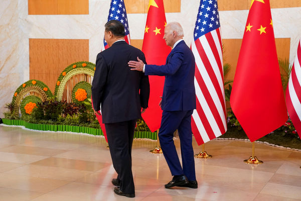 ▲▼美國總統拜登與中國國家主席習近平在峇里島會晤。（圖／路透）