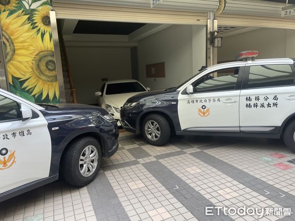 ▲▼賓士車拒檢，警方狂轟32槍。（圖／記者許宥孺翻攝）