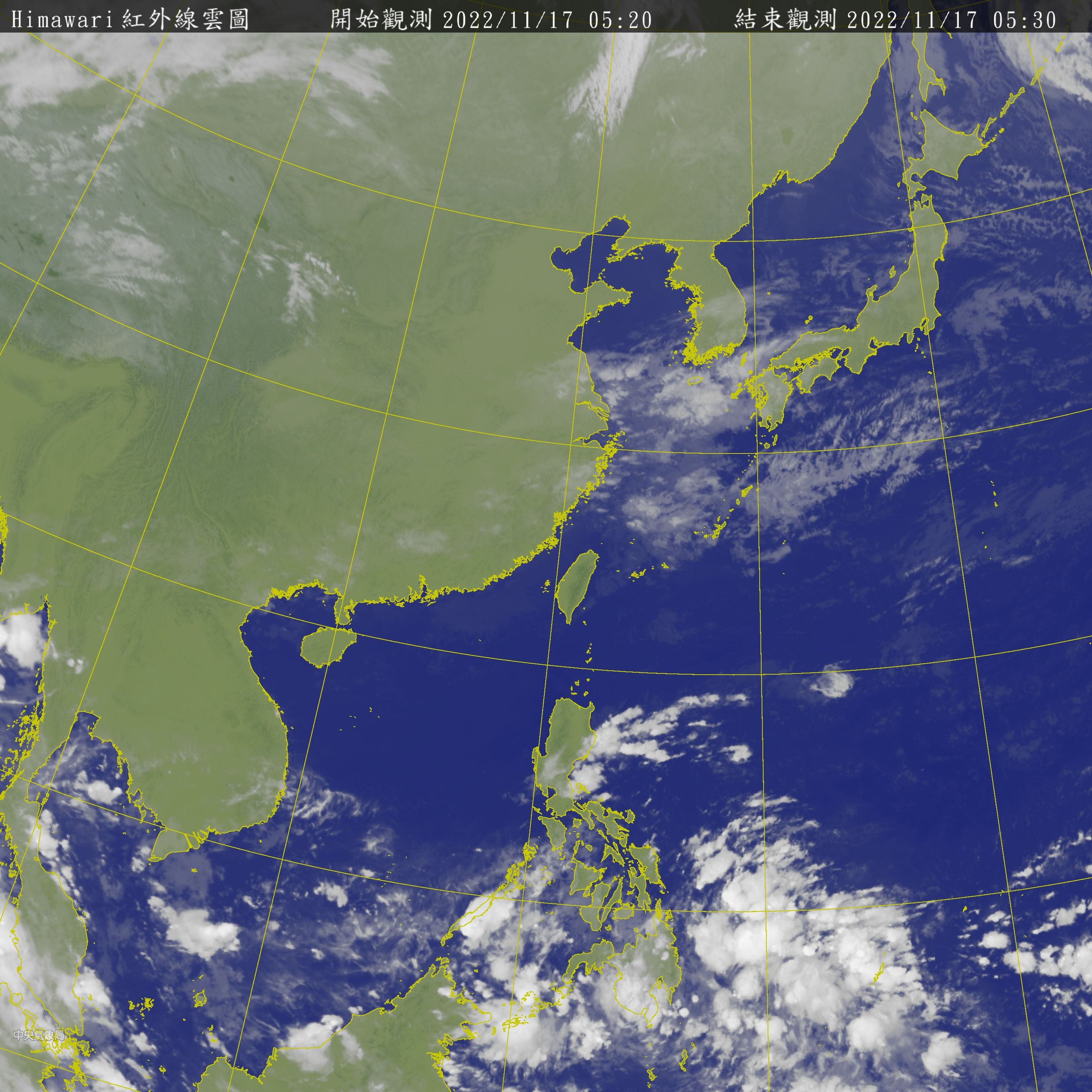 ▲▼衛星雲圖。（圖／中央氣象局）