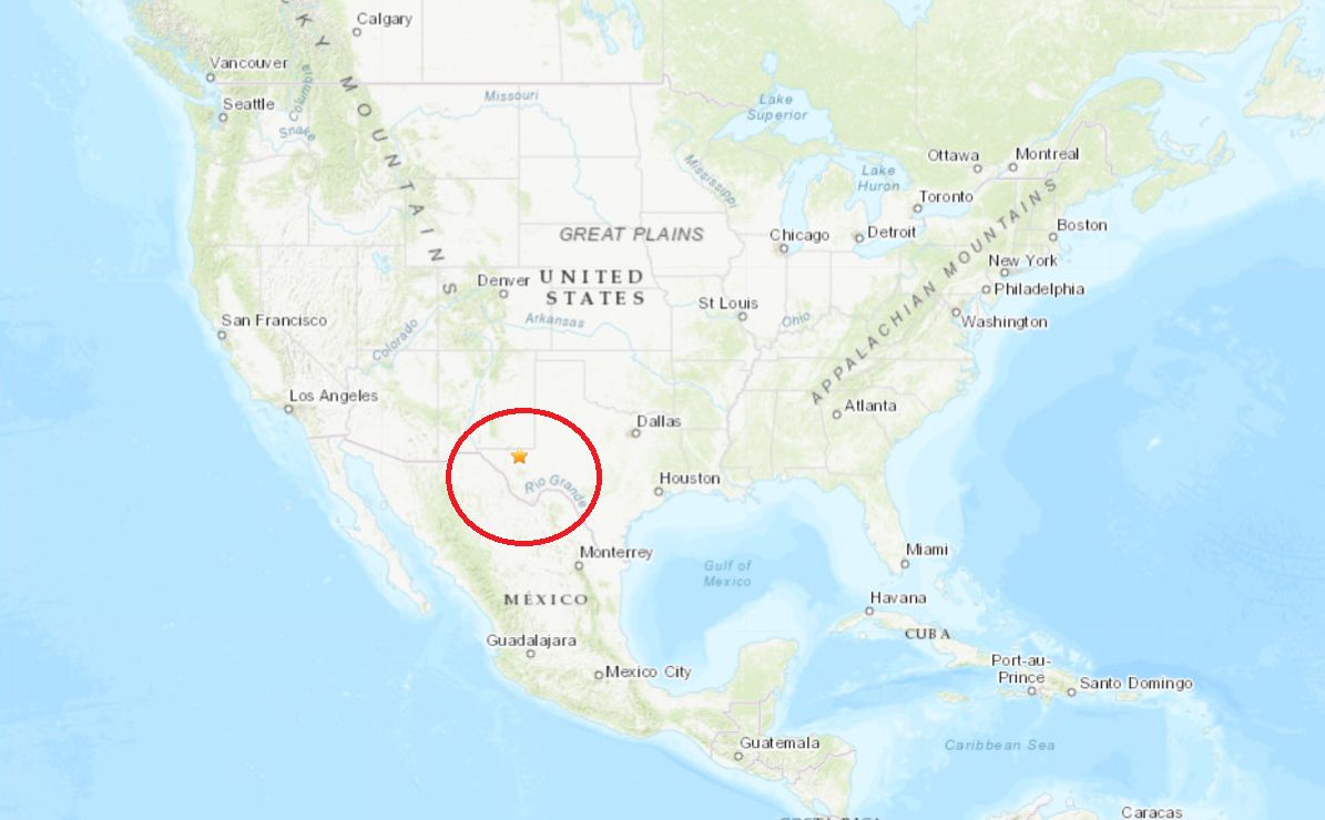 ▲▼美國德州發生規模5.3極淺地震。（圖／翻攝USGS）