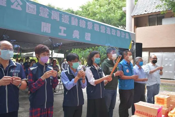 ▲西雅公園串聯客雅溪周邊綠帶，今日啟動動工改造。（圖／新竹市政府提供）