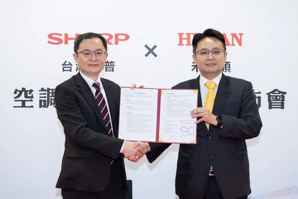 台灣夏普與禾聯碩正式簽訂空調系列產品銷售合約（圖／台灣夏普提供）