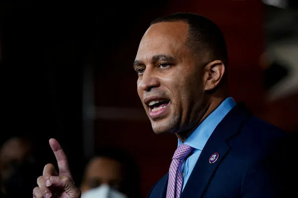 ▲▼ 美國眾議員杰弗里斯（Hakeem Jeffries）。（圖／路透）