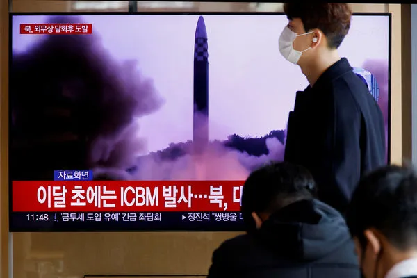 ▲▼ 北韓18日試射洲際飛彈。（圖／路透）
