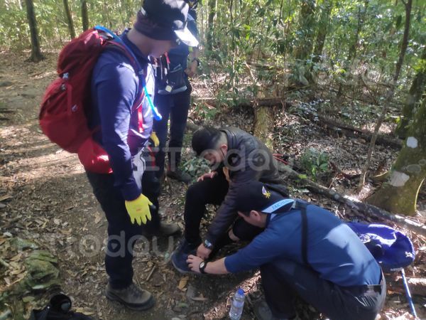 ▲▼男子登谷關轄區八仙山，上廁所時不慎滑落30公尺邊坡。（圖／記者哈勇嘎奧翻攝）