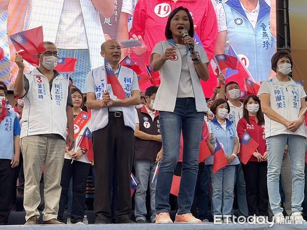 ▲▼國民黨高雄市長候選人柯志恩黃金周造勢活動。（圖／記者許展溢攝）