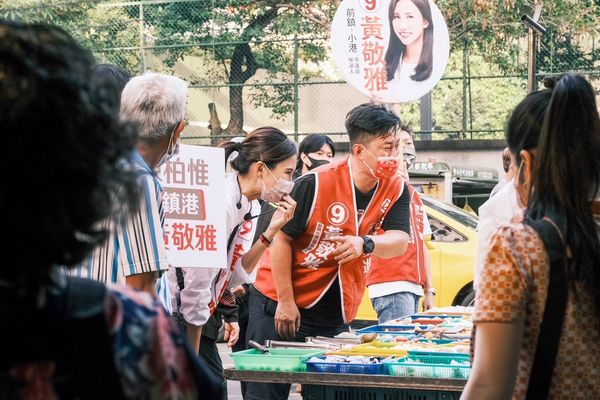 ▲▼陳柏惟南下高雄輔選基進候選人黃敬雅。（圖／黃敬雅提供，下圖同）