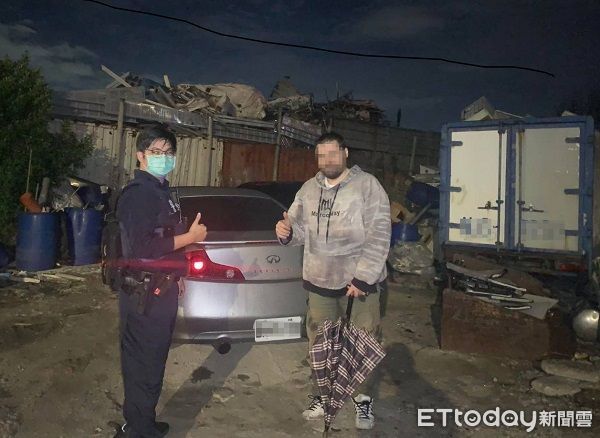 ▲透過車輛的行車軌跡順利尋回。（圖／大園警分局提供）