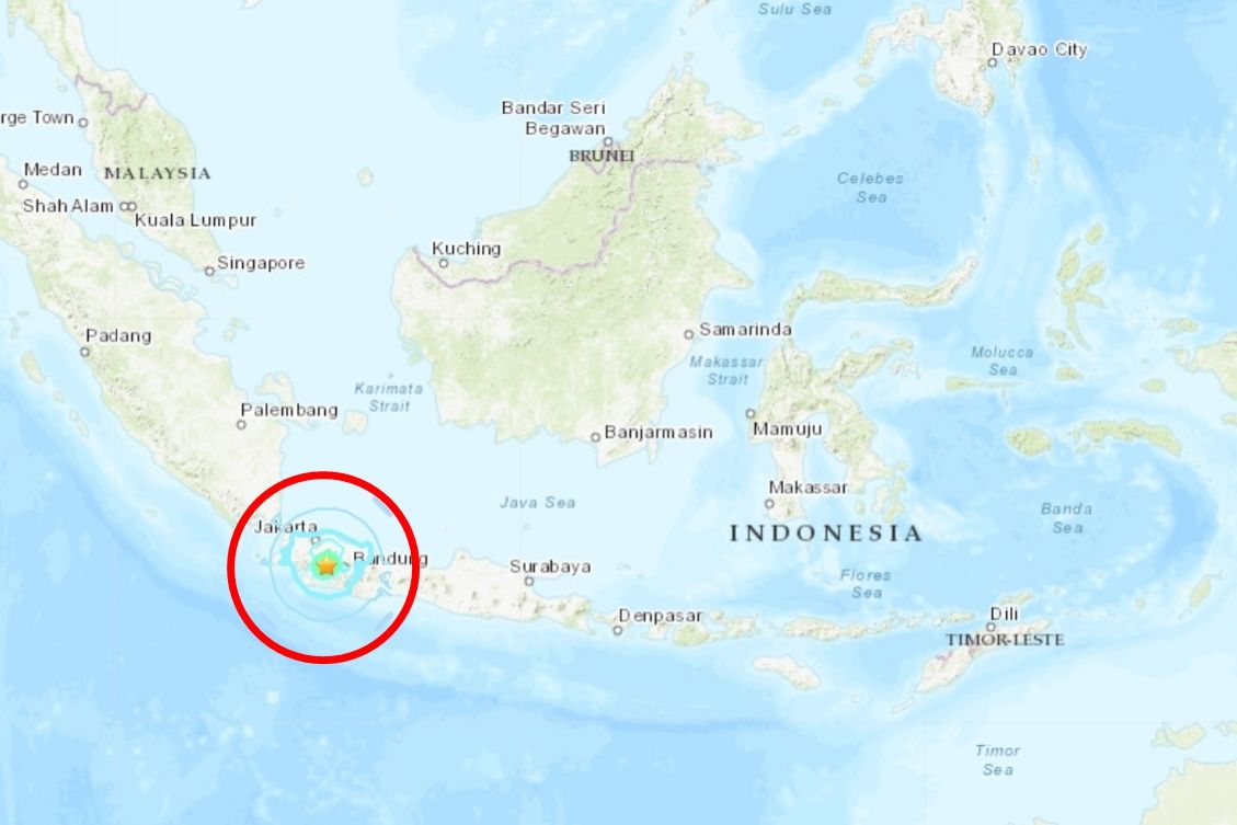 ▲▼ 印尼發生規模5.6地震。（圖／翻攝自USGS）
