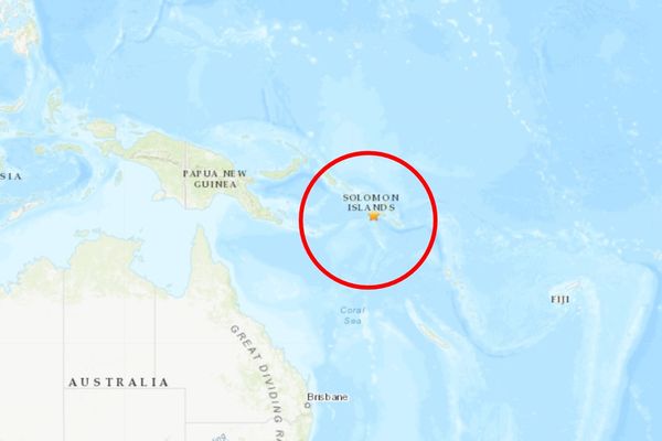 ▲▼  索羅門群島發生規模7.3地震。（圖／翻攝自USGS）