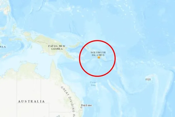 ▲▼  索羅門群島發生規模7.3地震。（圖／翻攝自USGS）