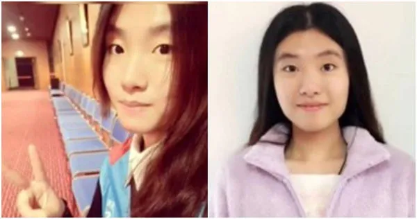 女子貼出大學的嫩照。（圖／翻攝《搜狐千里眼》，下同）