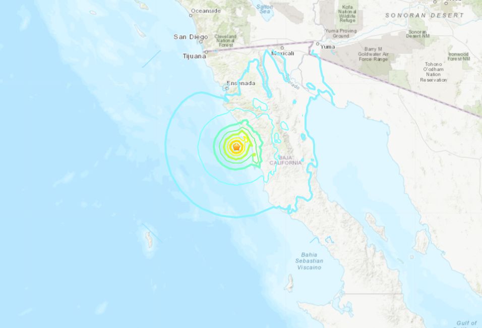 ▲▼墨西哥地震。（圖／翻攝USGS）