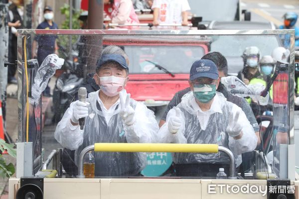 ▲▼徐定禎女兒里唯為陳時中、陳建仁加油打氣。（圖／記者屠惠剛攝）