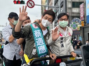 陳其邁北上基隆助選車隊掃街　蔡適應：雙港連線延續光榮