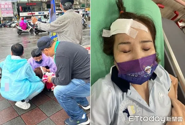 ▲議員候選人林婕麗在中山區大直橋拜票，突遭張姓男子重擊。（圖／記者邱中岳翻攝、資料照）