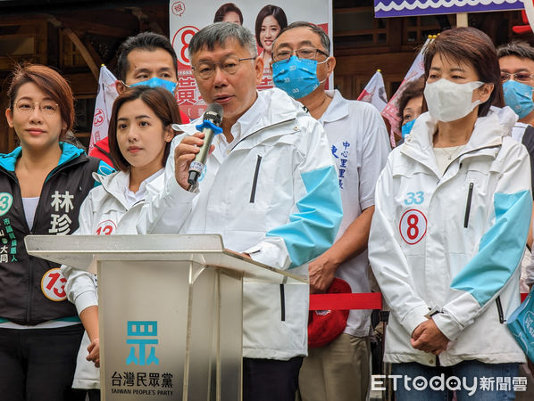 ▲台北市長柯文哲出席「偉大市民挺珊珊 台北大車掃」。（圖／記者林敬旻攝）