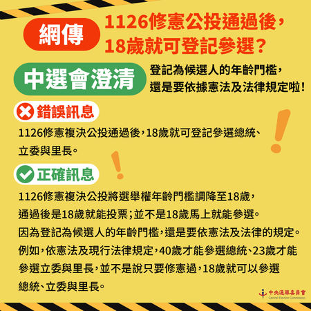 ▲▼「18歲公民權」是史上第一次修憲複決公投。（圖／中選會提供）