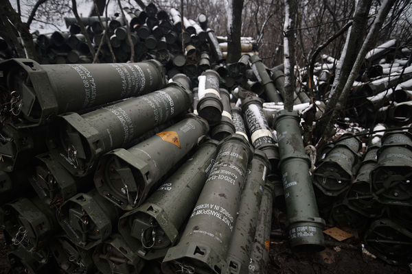▲▼烏克蘭每天發射7000枚砲彈。（圖／達志影像／美聯社）