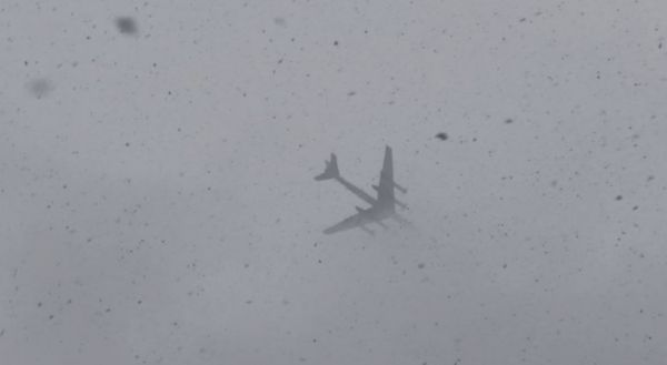 ▲俄天空軍圖-95轟炸機首次在大陸機場降落。（圖／翻攝微博）